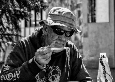 The man and his noodles.